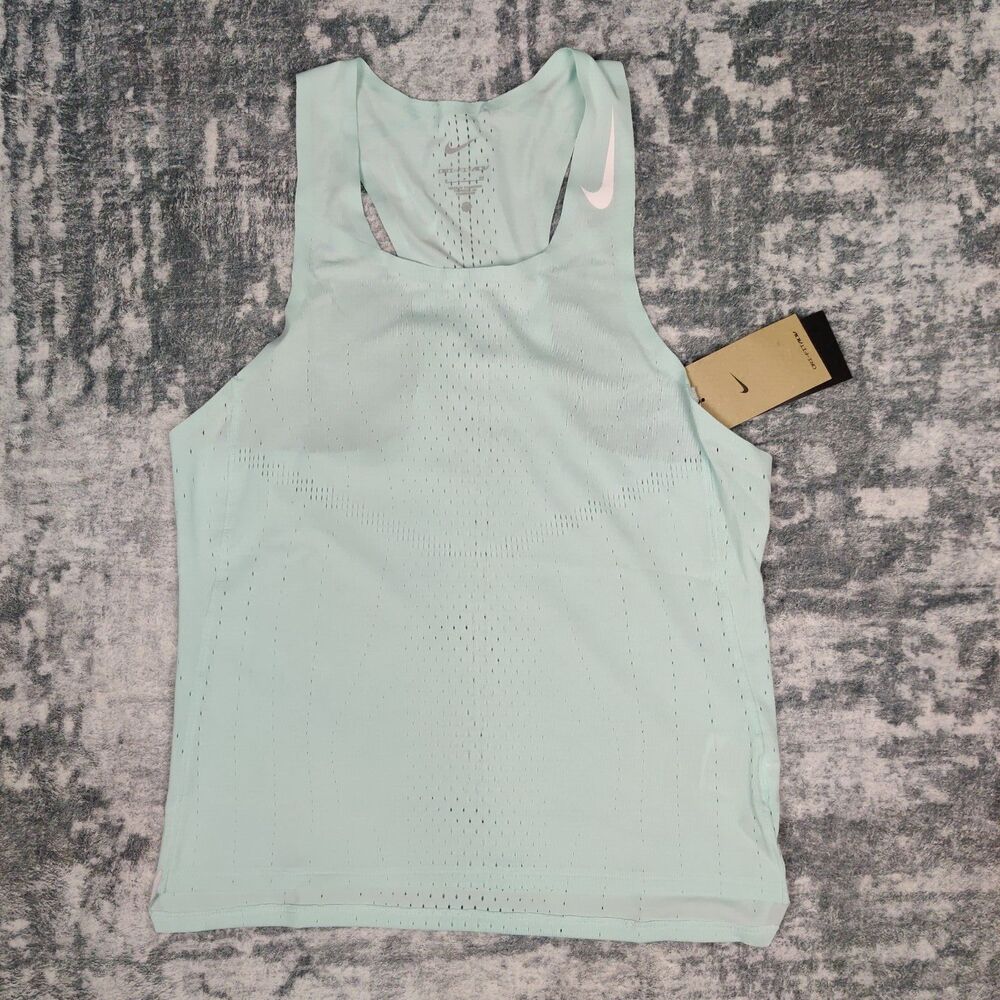 Nike ADV Aeroswift Dri-FIT Racing Singlet Slim Jade Ice Men’s Small DM4624-346